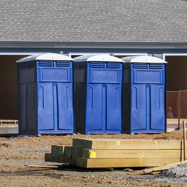 how often are the portable restrooms cleaned and serviced during a rental period in Woodbury New Jersey